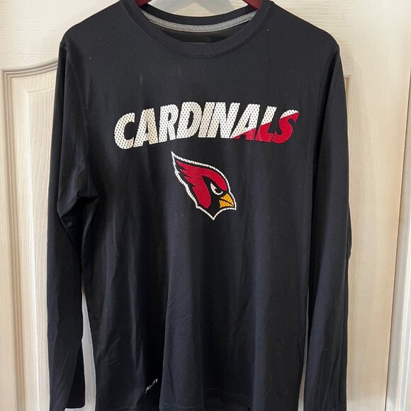 Arizona Cardinals Nike Dri-Fit, Long-Sleeve T-Shirt, Black, Men's Large - Picture 1 of 3